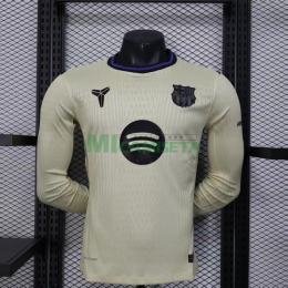 Camiseta Barcelona Segunda Equipación 2025/2026 ML Oro (EDICIÓN JUGADOR)