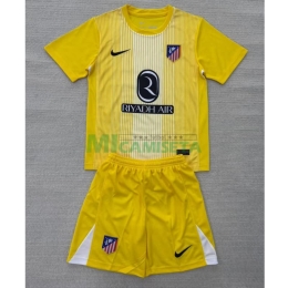 Camiseta de Portero Atlético de Madrid 2025/2026 Amarillo Niño Kit