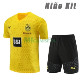 Camiseta de Entrenamiento Borussia Dortmund 2023/2024 Niño Kit Amarillo