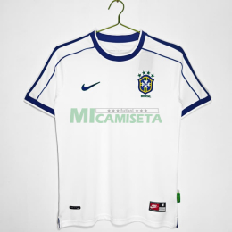 Camiseta Brasil Retro 1998 Blanco