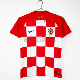 Camiseta Croacia Primera Equipación Retro 2018 Rojo/Blanco
