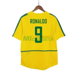 Camiseta RONALDO 9 Brasil Primera Equipación Retro 2002/03