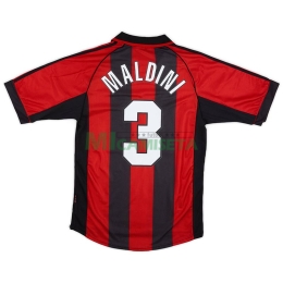 Camiseta MALDINI 3 AC Milan Primera Equipación  Retro 1998/99