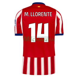 Camiseta M. LLORENTE 14 Atlético de Madrid Primera Equipación 2026/2027 Rojo/Blanco UCL