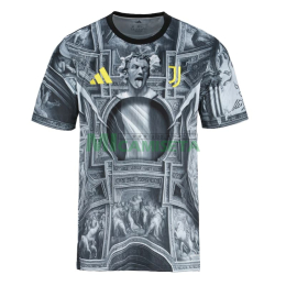 Camiseta Juventus 2025/2026 Pre-Match Gris/Negro