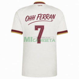 Camiseta España Segunda Equipación Mundial 2026 Edición OHH FERRAN 7 Blanco 2 Estrellas