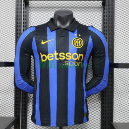 Camiseta Inter de Milan Primera Equipación 2026/2027 ML Azul/Negro (EDICIÓN JUGADOR)