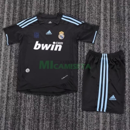 Camiseta Real Madrid Segunda Equipación Retro 2009/10 Niño Kit