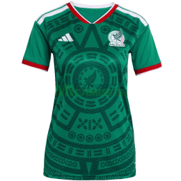 Camiseta México Primera Equipación Mundial 2026 Verde Mujer