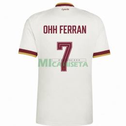 Camiseta OHH FERRAN 7 España Segunda Equipación Mundial 2026 Blanco 2 Estrellas
