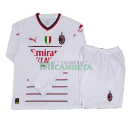 Camiseta AC Milan Segunda Equipación 2022/2023 Kit ML