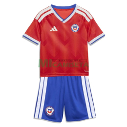 Camiseta Chile Primera Equipación Mundial 2026 Rojo Niño Kit
