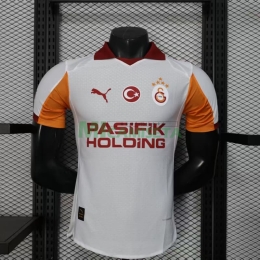 Camiseta Galatasaray Segunda Equipación 2025/2026 Blanco/Naranja (EDICIÓN JUGADOR)