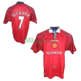 Camiseta BECKHAM 7 Manchester United Primera Equipación Retro 1997/98