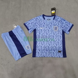 Camiseta Inglaterra Segunda Equipación Copa Mundial Femenina 2023 Niño Kit