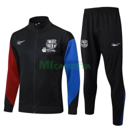 Chandal Barcelona Negro/Rojo/Azul 2024/2025 Niño