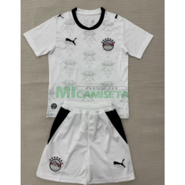 Camiseta Egipto Segunda Equipación Mundial 2026 Blanco Niño Kit