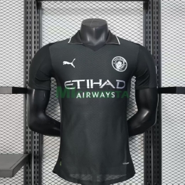 Camiseta Manchester City Segunda Equipación 2025/2026 Negro (EDICIÓN JUGADOR)