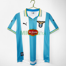 Camiseta Lazio Primera Equipación Retro 1999/00 Blanco/Azul