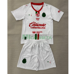 Camiseta Chivas Segunda Equipación 2025/2026 Blanco Niño Kit