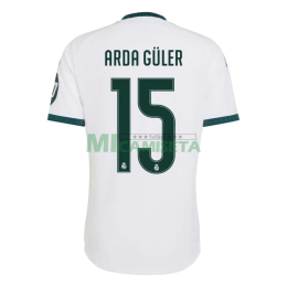 Camiseta ARDA GÜLER 15 Real Madrid Primera Equipación 2026/2027 Blanco con Parche HP