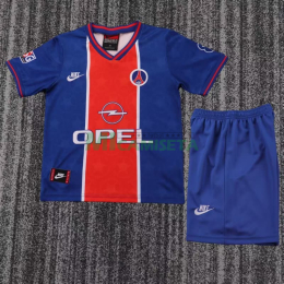 Camiseta PSG Primera Equipación Retro 1995/96 Azul/Rojo Niño Kit
