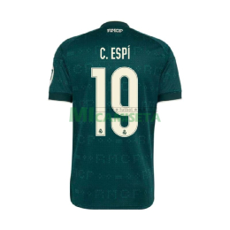 Camiseta C. ESPÍ 19 Real Madrid Segunda Equipación 2026/2027 Verde Oscuro con Parche HP