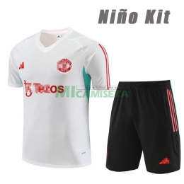 Camiseta de Entrenamiento Manchester United 2023/2024 Kit Blanco