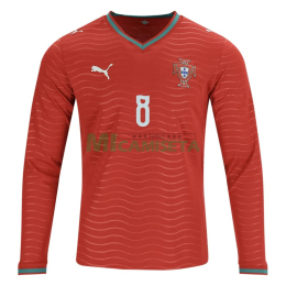 Camiseta B.Fernandez 8 Portugal Primera Equipación 2026 ML Rojo