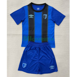 Camiseta AFC Bournemouth Segunda Equipación 2025/2026 Azul/Negro Niño Kit