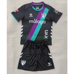 Camiseta Málaga CF Segunda Equipación 2025/2026 Negro Niño Kit