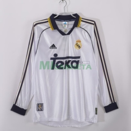 Camiseta Real Madrid Primera Equipación Retro 1998/00 ML Blanco