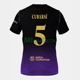 Camiseta CUBARSÍ 5 Barcelona Segunda Equipación 2026/2027 Negro/Morado UCL