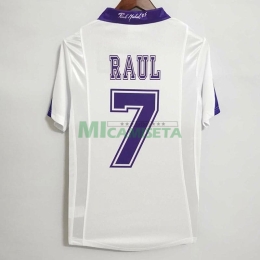 Camiseta RAUL 7 Real Madrid Primera Equipación Retro 1997/98