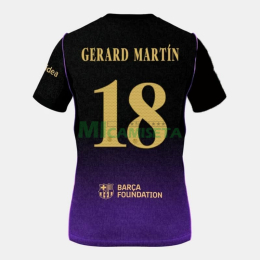 Camiseta GERARD MARTÍN 18 Barcelona Segunda Equipación 2026/2027 Negro/Morado UCL