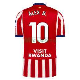 Camiseta ÁLEX B. 10 Atlético de Madrid Primera Equipación 2026/2027 Rojo/Blanco La Liga