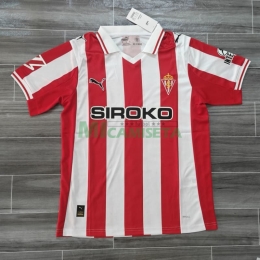 Camiseta Sporting de Gijón Primera Equipación 2025/2026 Rojo/Blanco