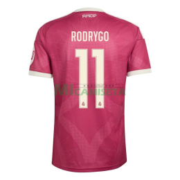 Camiseta RODRYGO 11 Real Madrid Tercera Equipación 2026/2027 Rosa con Parche HP