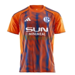 Camiseta Schalke 04 Tercera Equipación 2025/2026 Naranja/Azul