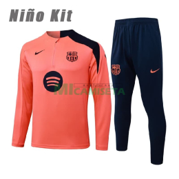 Sudadera De Entrenamiento Barcelona 2025/2026 Niño Kit Naranja