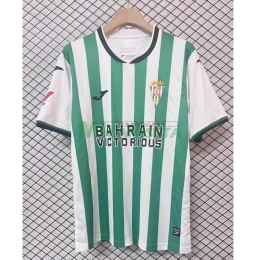 Camiseta Córdoba CF Primera Equipación 2025/2026 Verde/Blanco con Parche La Liga