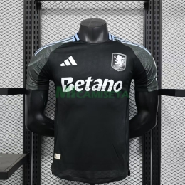Camiseta Aston Villa Segunda Equipación 2025/2026 Negro (EDICIÓN JUGADOR)