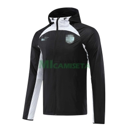 Cortavientos Inter de Milan 2022/2023 Con Capucha Negro