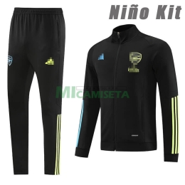 Chandal Arsenal 2023/2024 Niño Negro
