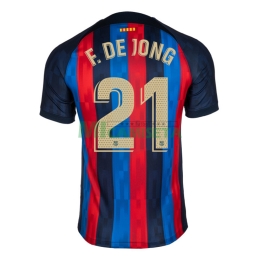 Camiseta F. De Jong 21 Barcelona Primera Equipación  2022/2023