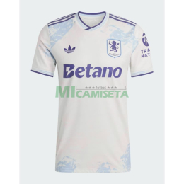 Camiseta Aston Villa Tercera Equipación 2025/2026 Blanco Roto