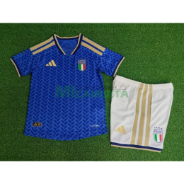 Camiseta Italia Primera Equipación Mundial 2026 Azul Niño Kit (EDICIÓN JUGADOR)