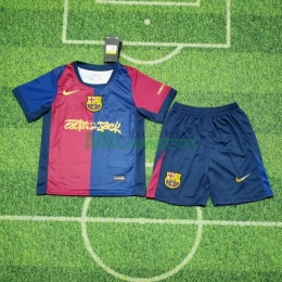 Camiseta Barcelona x Travis Scott Limited Edition Primera Equipación 2024/2025 Niño Kit
