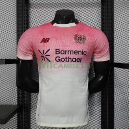 Camiseta Leverkusen Segunda Equipación 2025/2026 Rosa/Blanco (EDICIÓN JUGADOR)