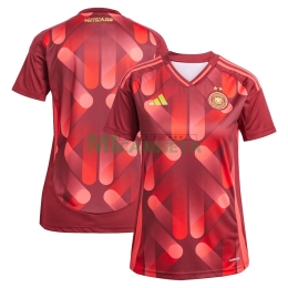 Camiseta Alemania Segunda Equipación la EURO Femenina 2025 Mujer Rojo